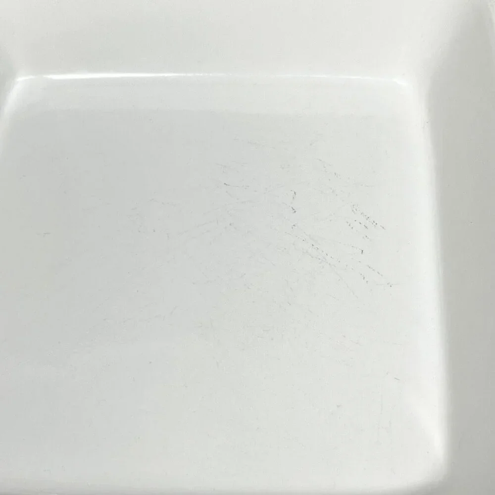 Oven Proof Japan Square Ribbed‎ Baking Dish Ramekin White 6